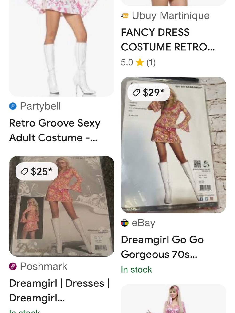 Leg Avenue Pink Paisley 70s Go-Go Kids Costume